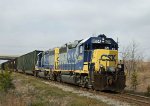 CSX 6084 leads train F724 eastbound 